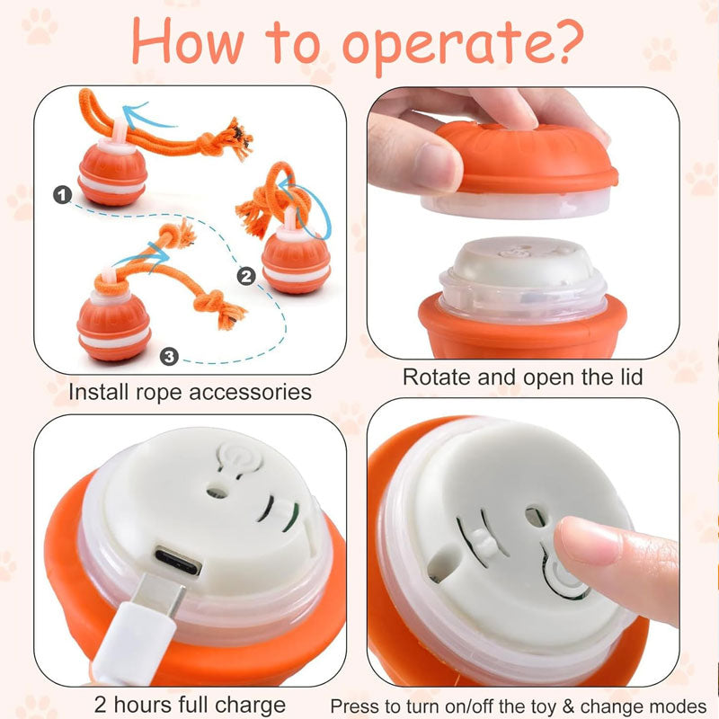 Interactive Smart Rolling Pet Ball