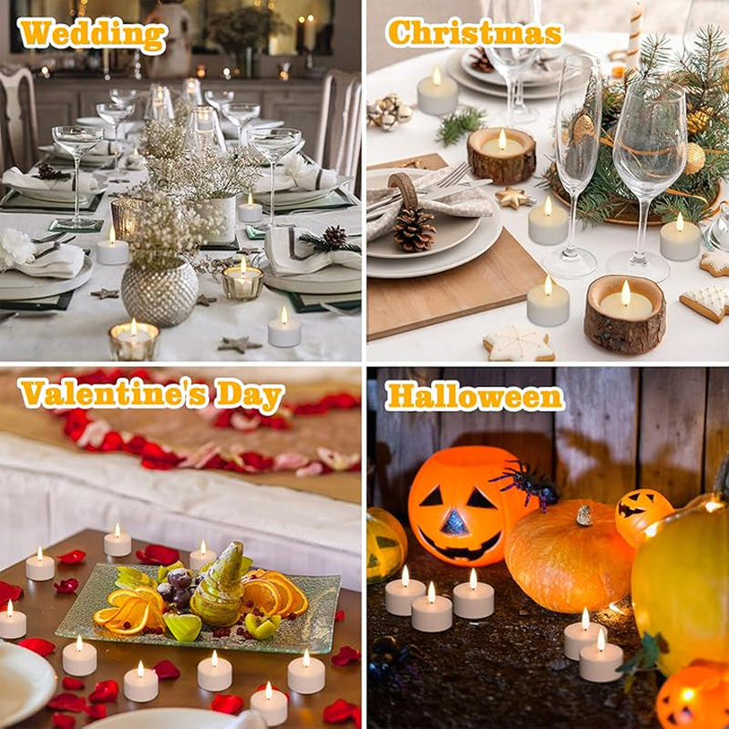 12-Piece Rechargeable LED Flameless Candle Set