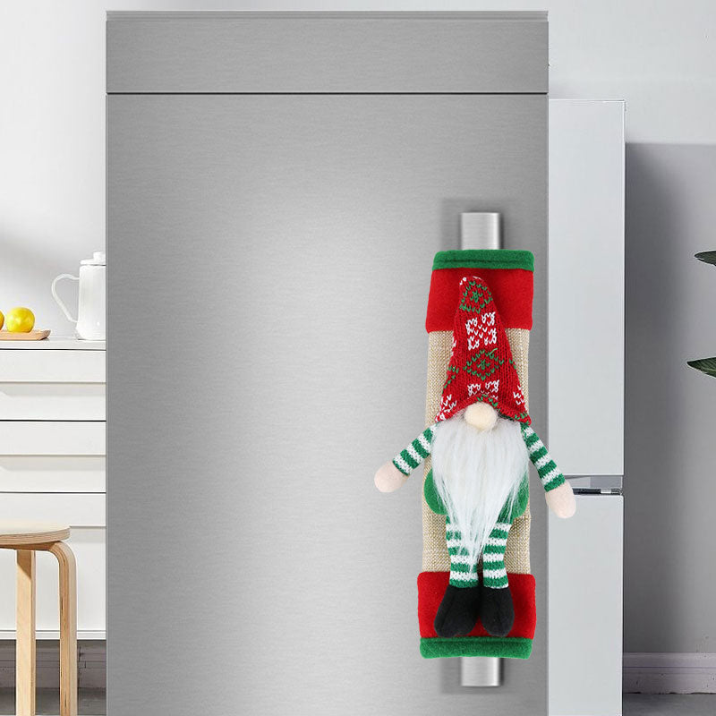 🎅 Santa Claus Refrigerator Handle Covers Set