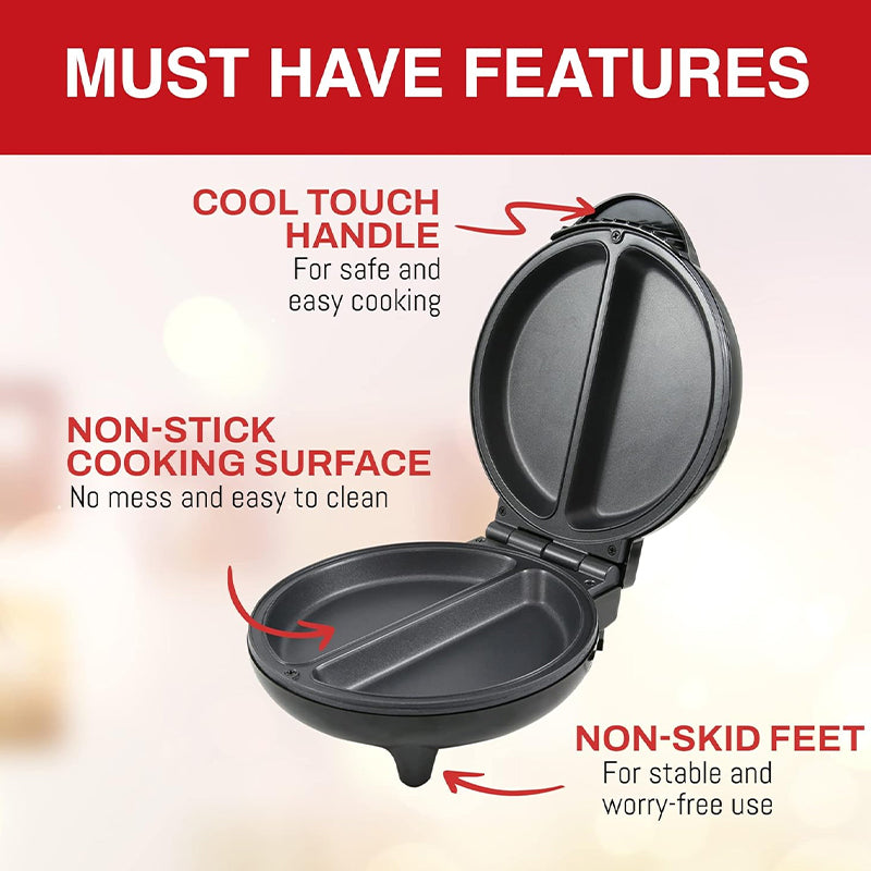 Dual-Zone Electric Omelette Maker