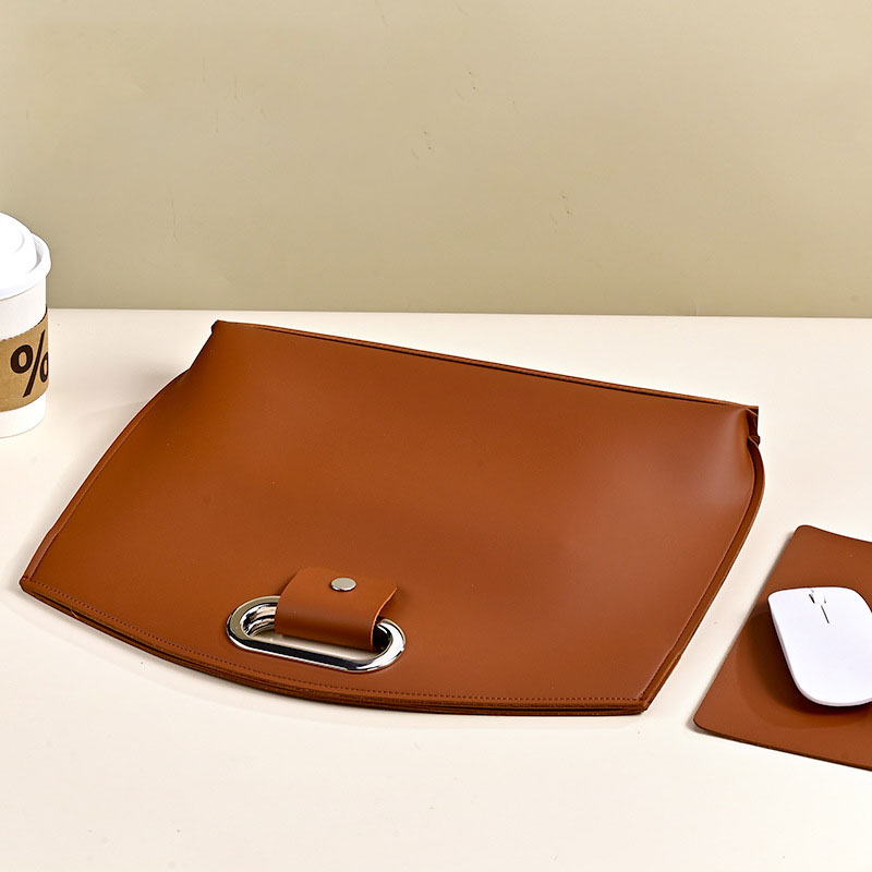 Shockproof Drop-Resistant Leather Computer Carry Bag