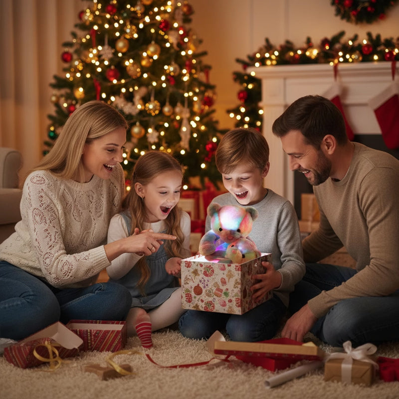 LED Light-Up Teddy Bear Plush Toy