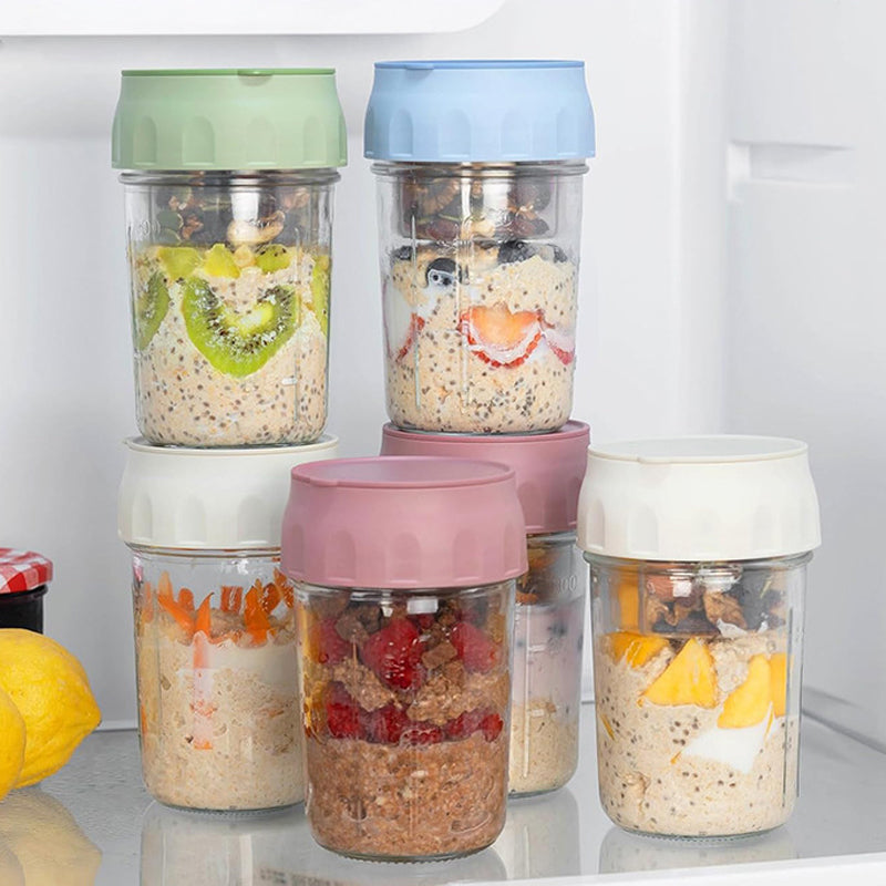 Sealed Breakfast Cup with Folding Spoon