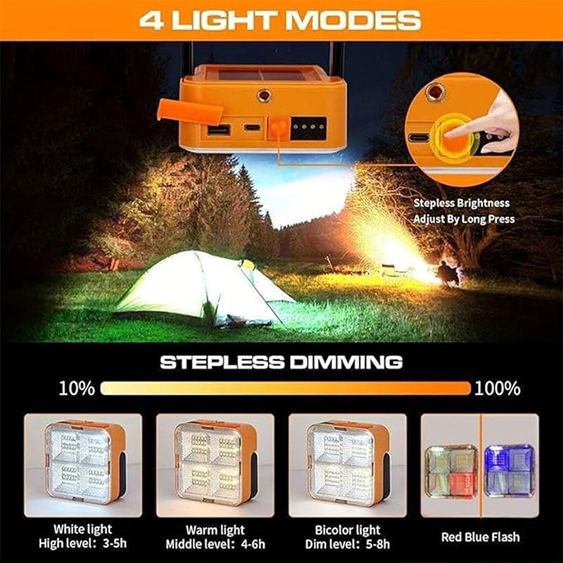 Mini Solar Rechargeable Multifunctional LED Searchlight
