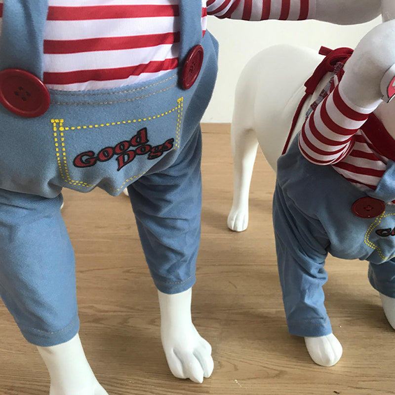 Pet Halloween 3D Clothes Deadly Doll Funny Transformation Costume