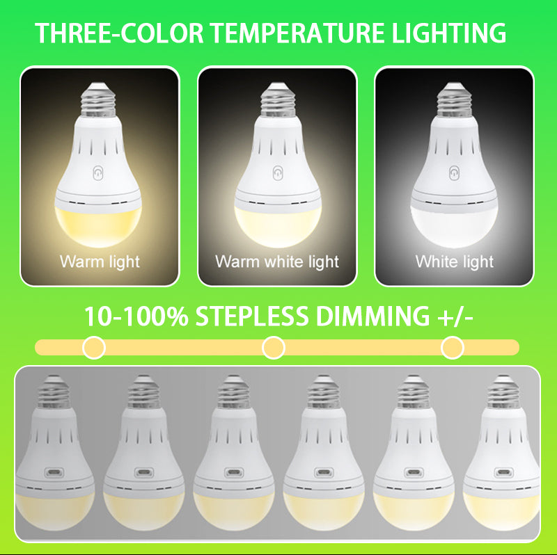 Multifunctional Portable Rechargeable LED Bulb with Remote Control