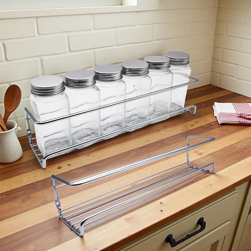 Carbon Steel Wall-Mounted Kitchen Spice Rack