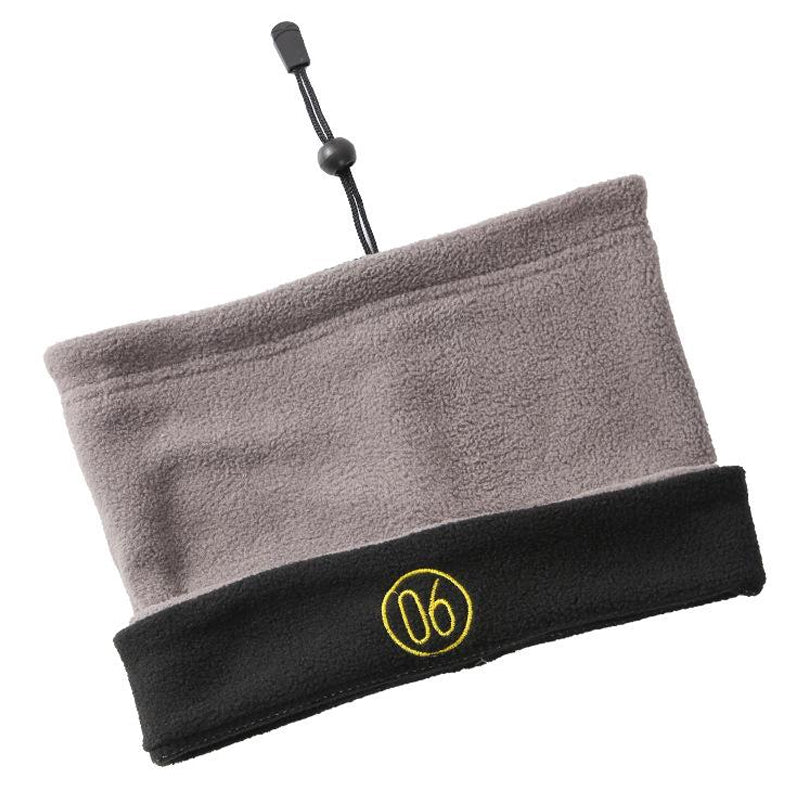 Thickened windproof wool double-sided pullover scarf