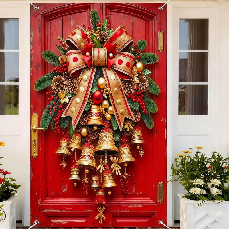 Christmas Bell Door Curtain