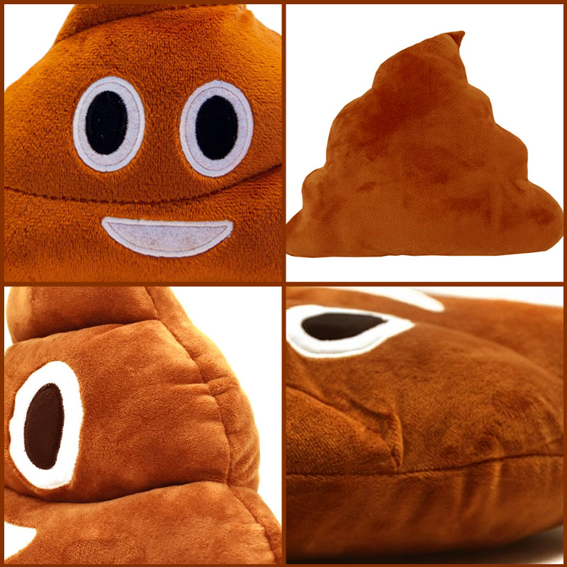 Funny Poop Emoji Plush Pillow