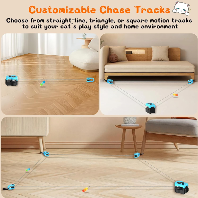 Automatic Manual Weight Loss Running Rope Cat Walking Toy