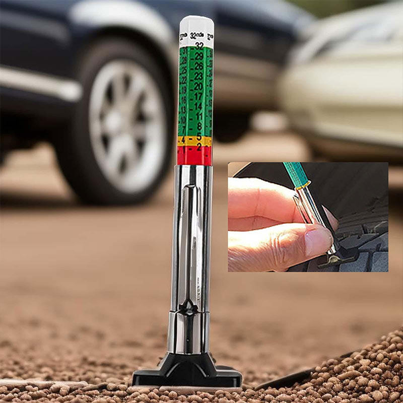 Tire Tread Depth Gauge Metal Tool