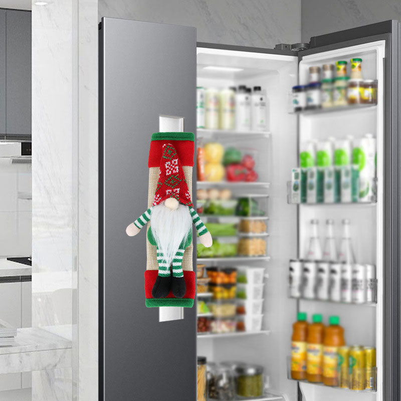 🎅 Santa Claus Refrigerator Handle Covers Set