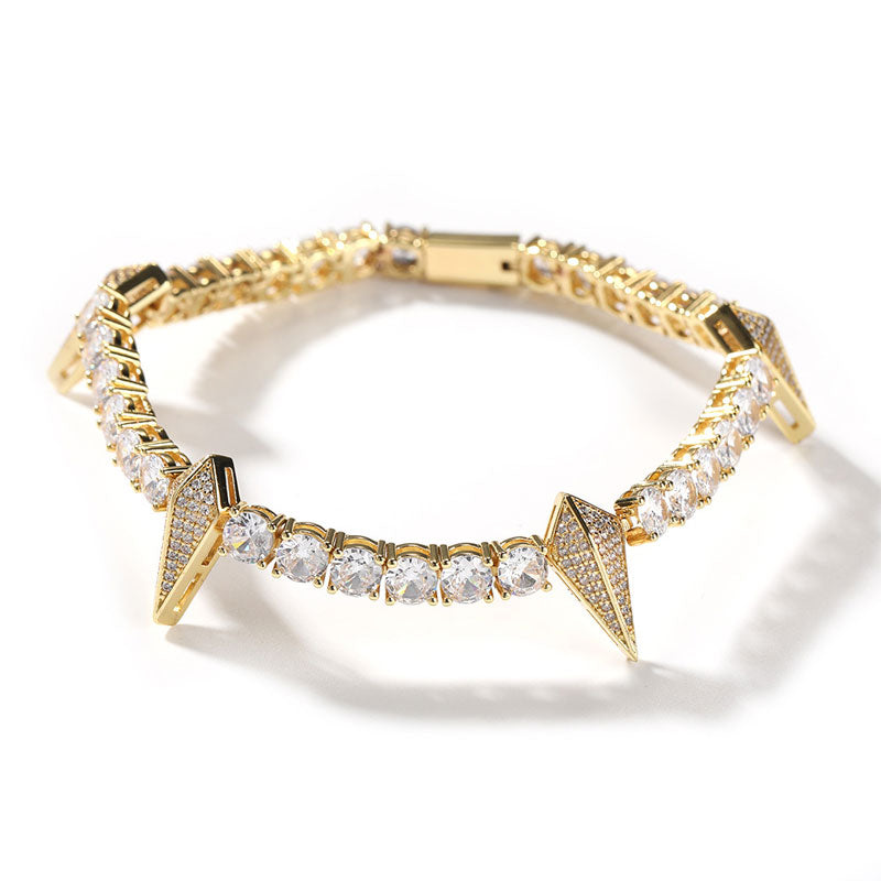 Rhinestone Panther Hip Hop Bracelet