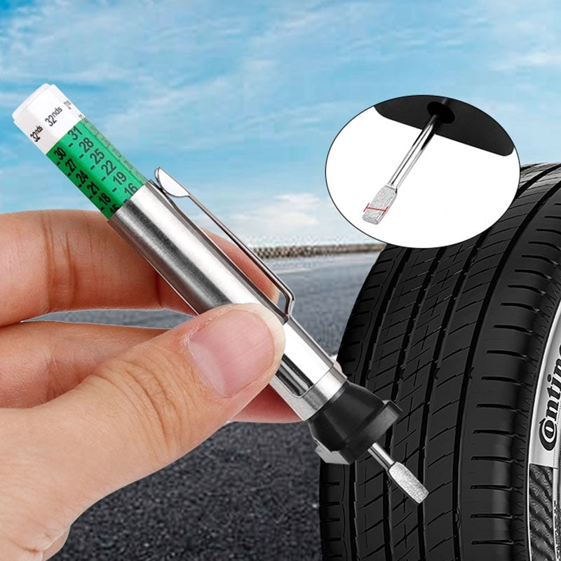 Tire Tread Depth Gauge Metal Tool