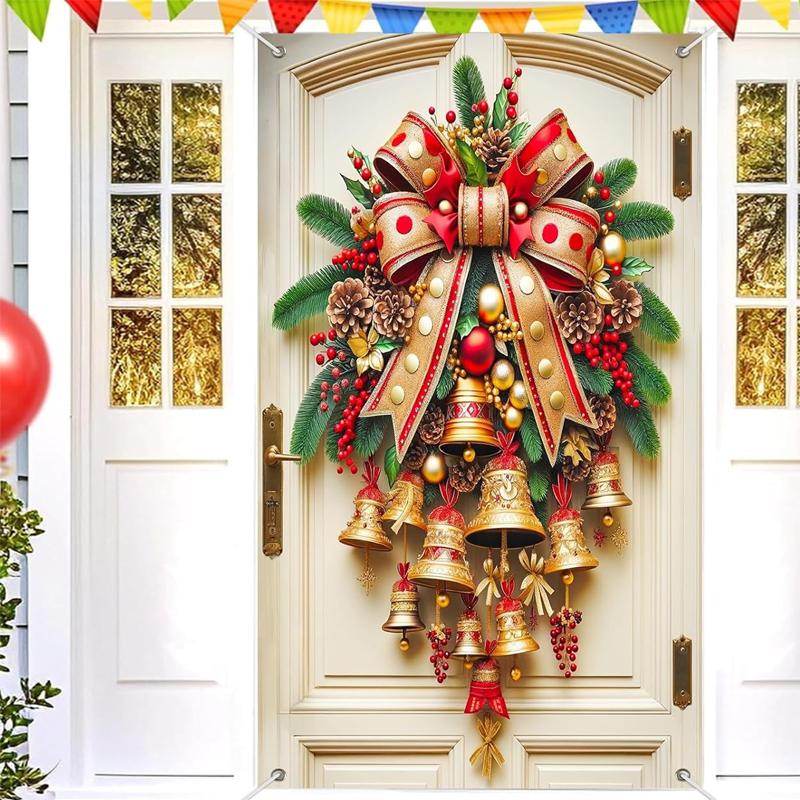 Christmas Bell Door Curtain
