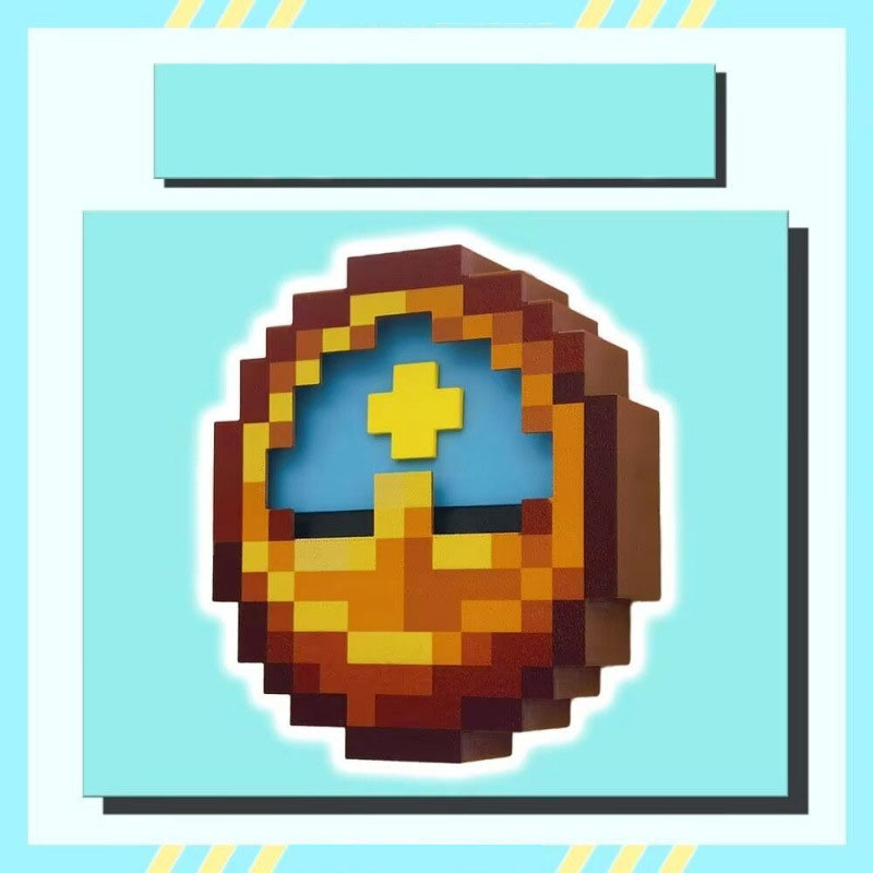 Minecraft Style Clock Desk Decor