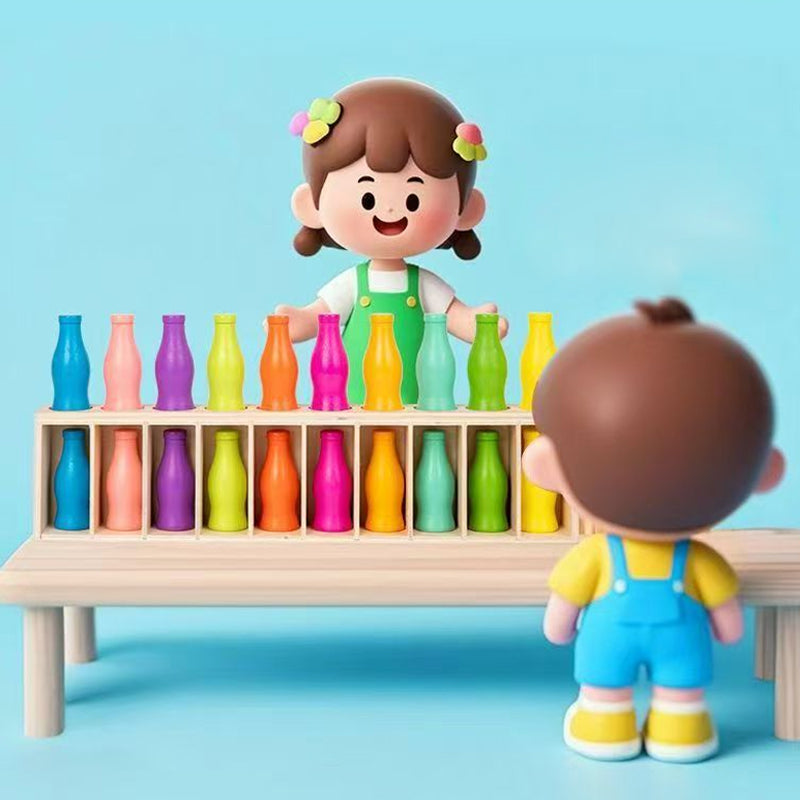 Realistic Beverage Bottle Matching Playset Toy
