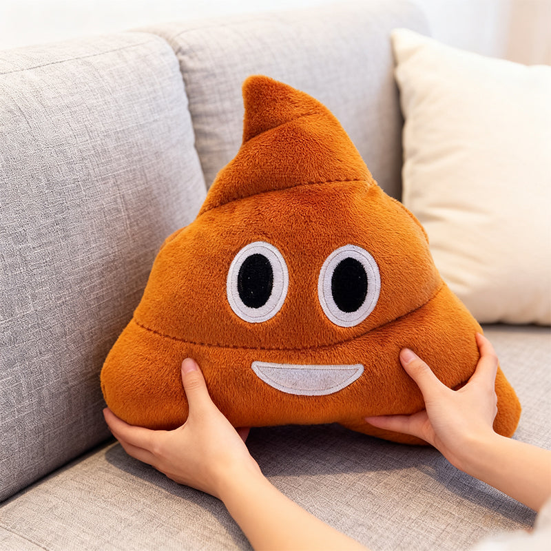 Funny Poop Emoji Plush Pillow