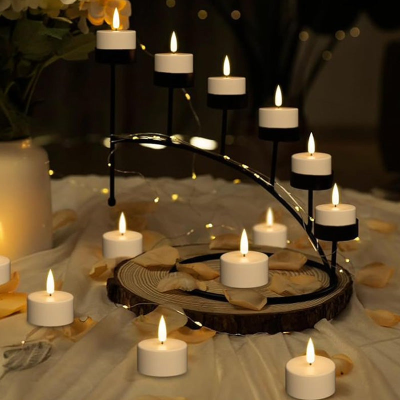 12-Piece Rechargeable LED Flameless Candle Set