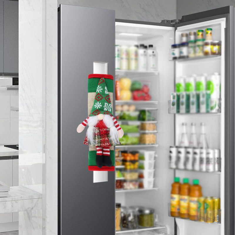 🎅 Santa Claus Refrigerator Handle Covers Set