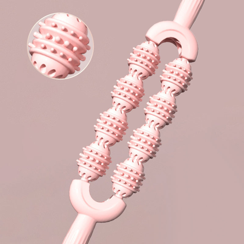 Dual-Row 8-Wheel Sensory Massage Stick