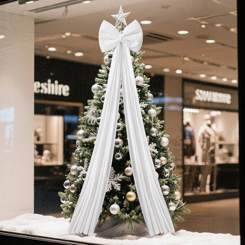 Christmas Tree Velvet Bow Decoration