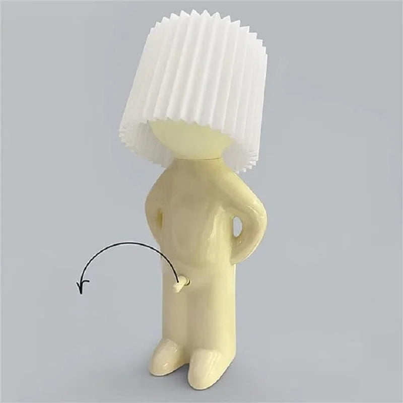 A Little Shy Man Creative Lamp