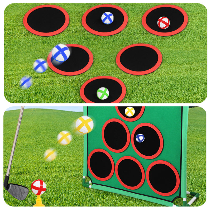 Golf Target Practice Game Mat with Stand