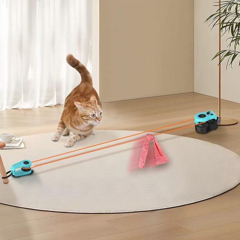 Automatic Manual Weight Loss Running Rope Cat Walking Toy