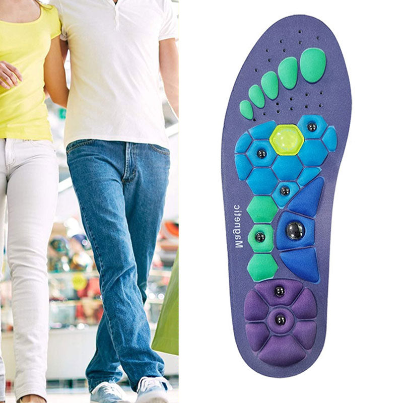 Cuttable magnetic insoles