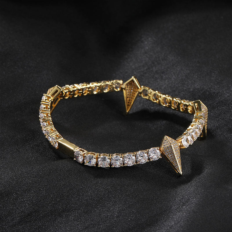 Rhinestone Panther Hip Hop Bracelet