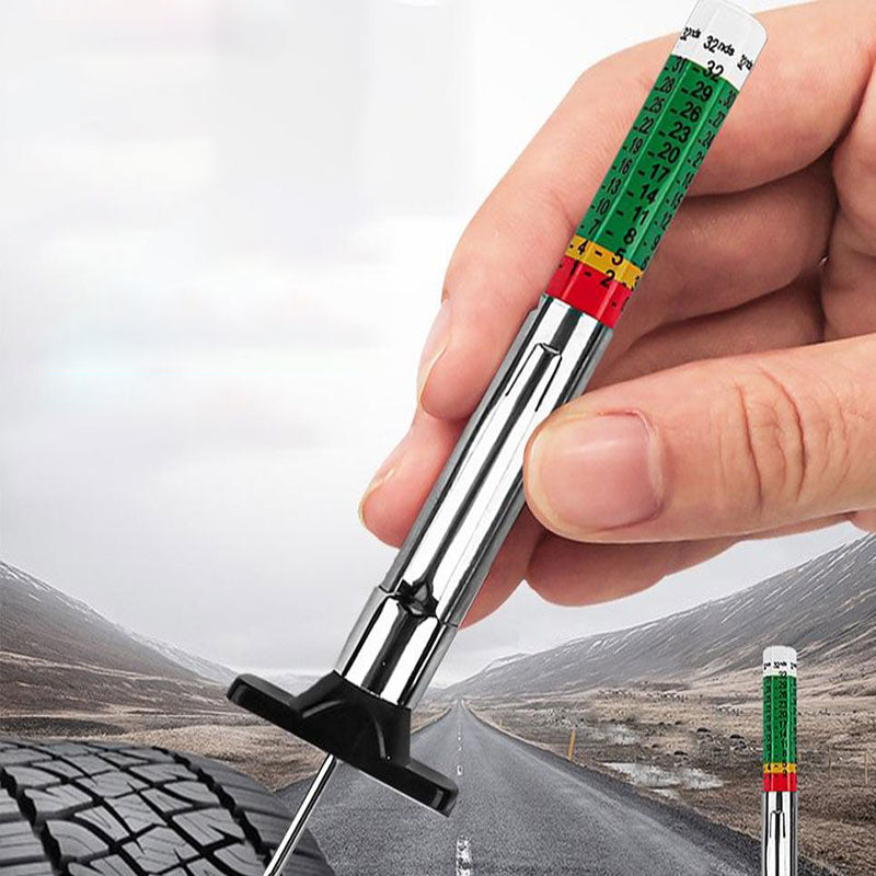 Tire Tread Depth Gauge Metal Tool