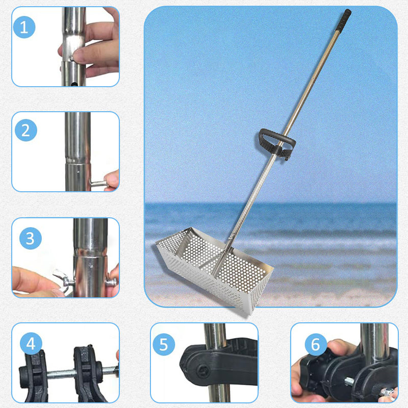Foldable Stainless Steel Sand Scoop