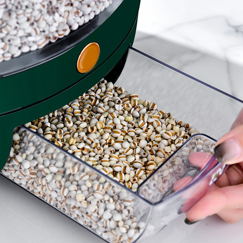 Rotating Partition Grain Storage Container
