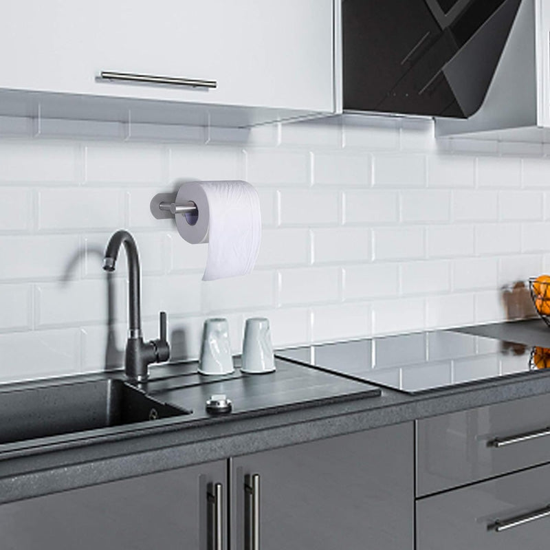 Wall-Mounted Toilet Paper Roll Holder with Phone Shelf