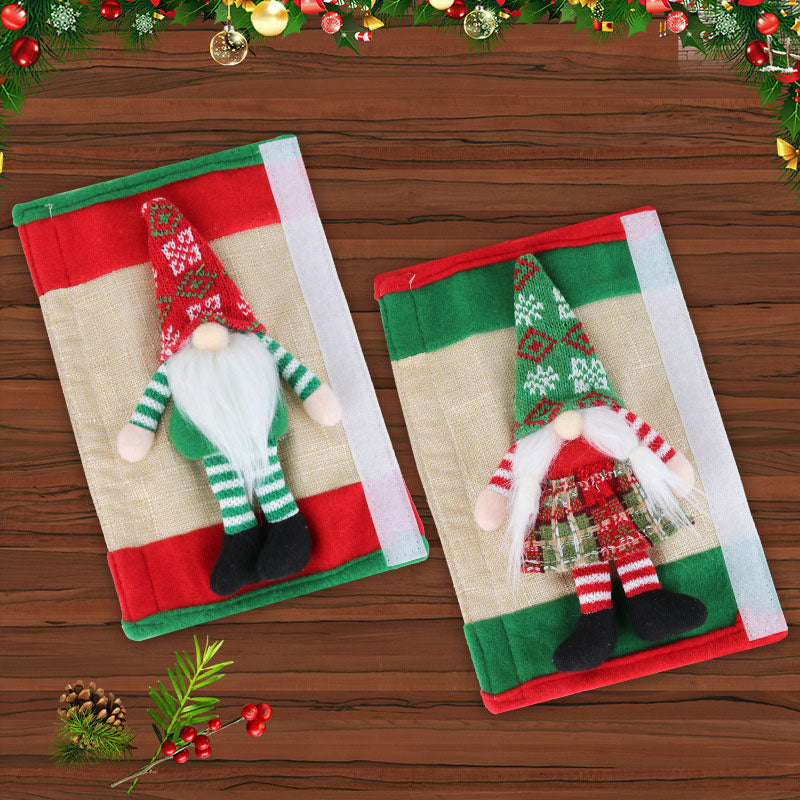 🎅 Santa Claus Refrigerator Handle Covers Set