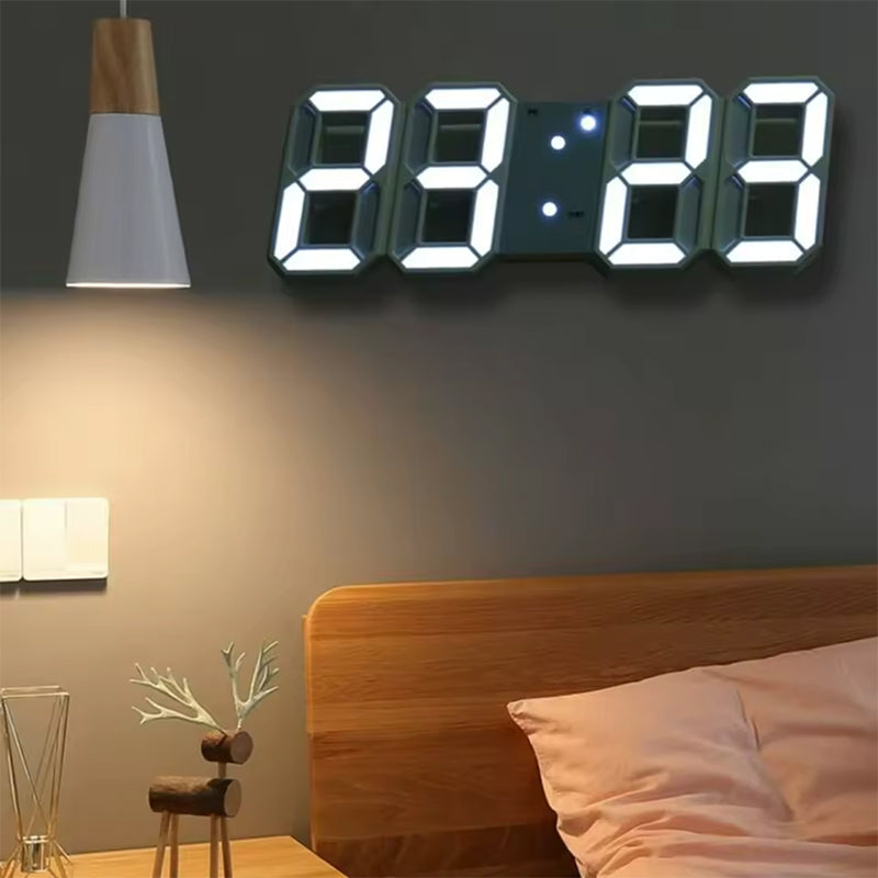 Smart 3D LED Digital Wall Clock