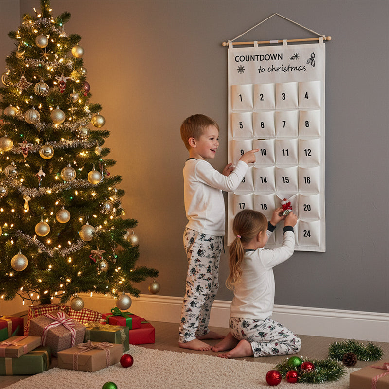 Christmas Countdown Hanging Calendar Bag