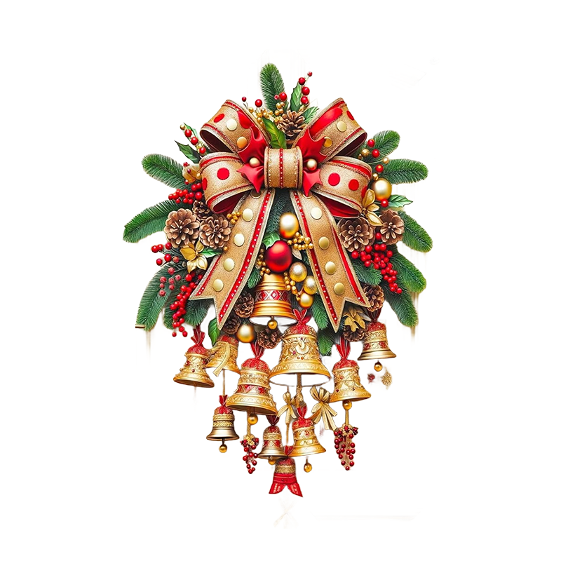 Christmas Bell Door Curtain