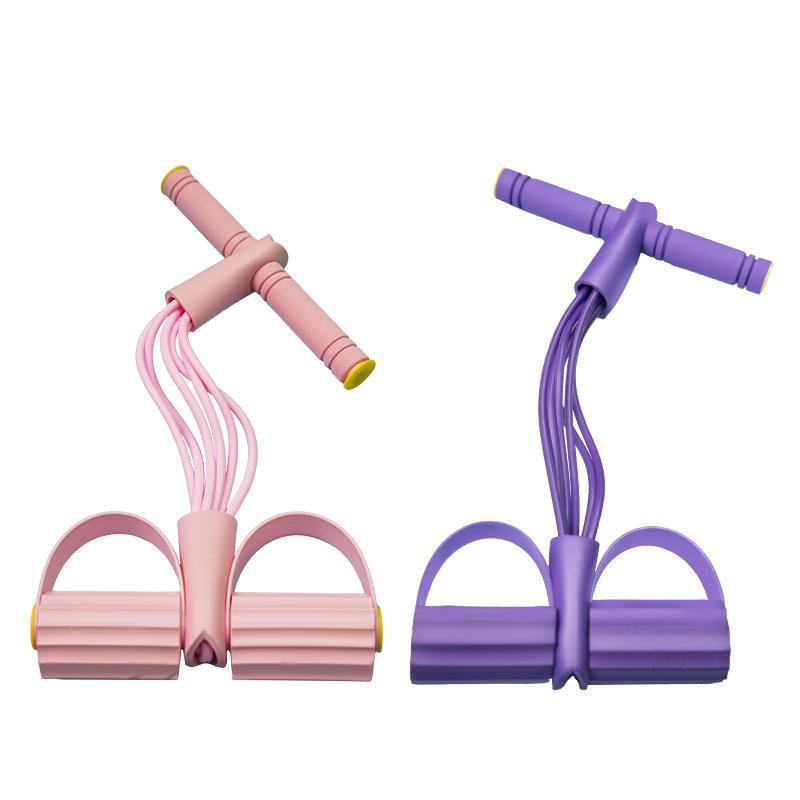 Foot Pedal Resistance Trainer Home Exercise Pull Rope