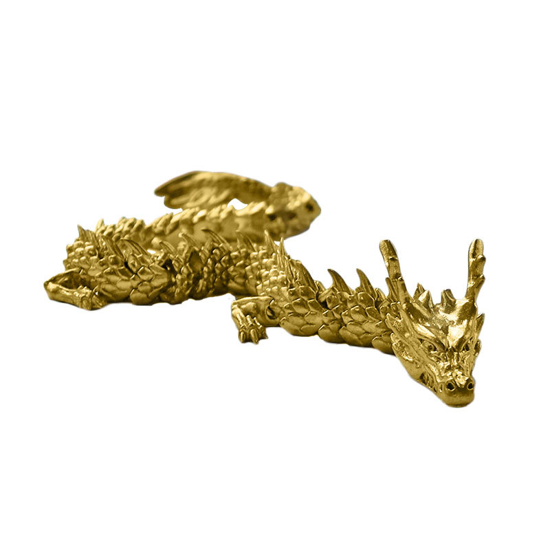 Gold Dragon with Movable Joints