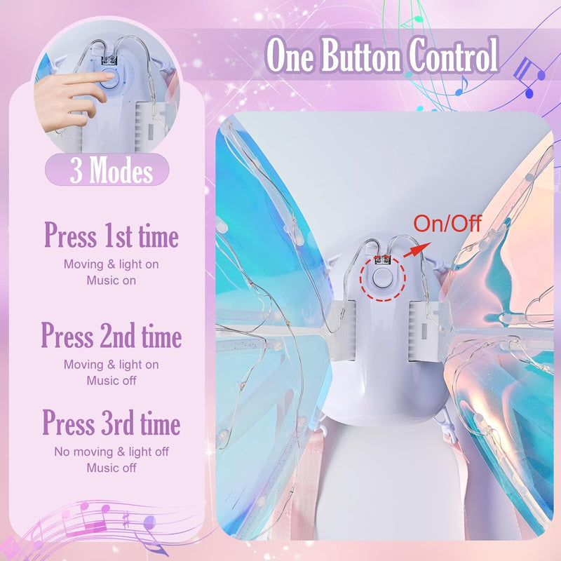 LED Electric Butterfly Wings Costume