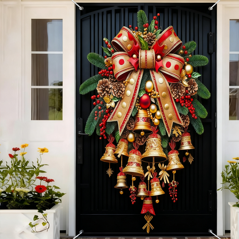 Christmas Bell Door Curtain