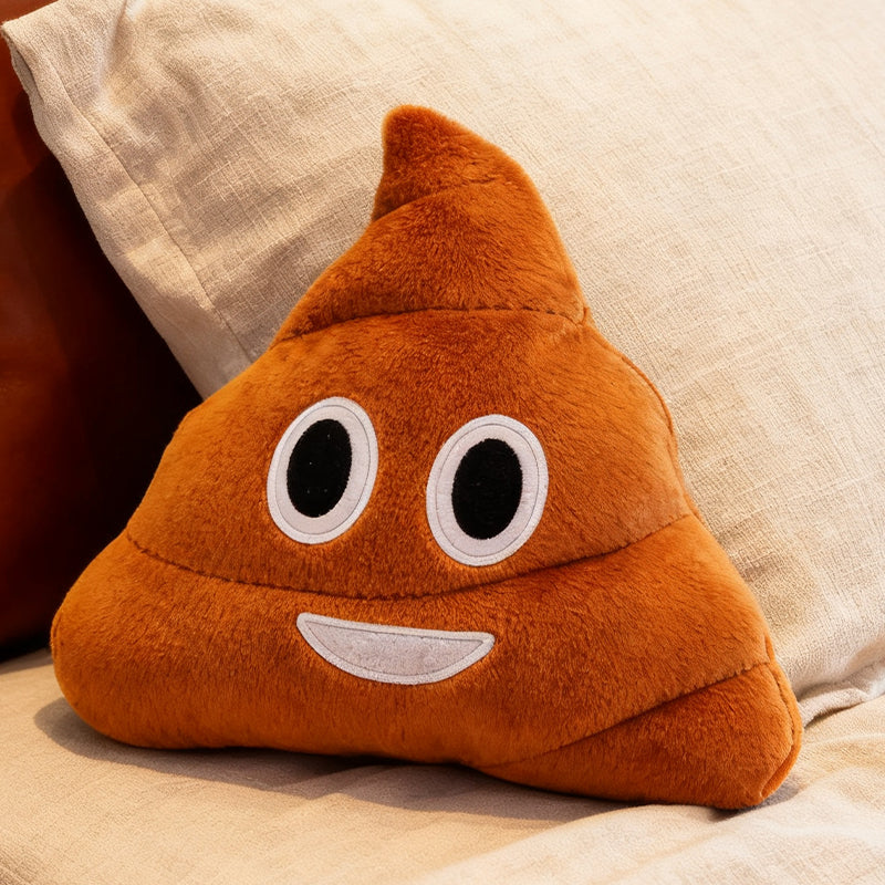 Funny Poop Emoji Plush Pillow