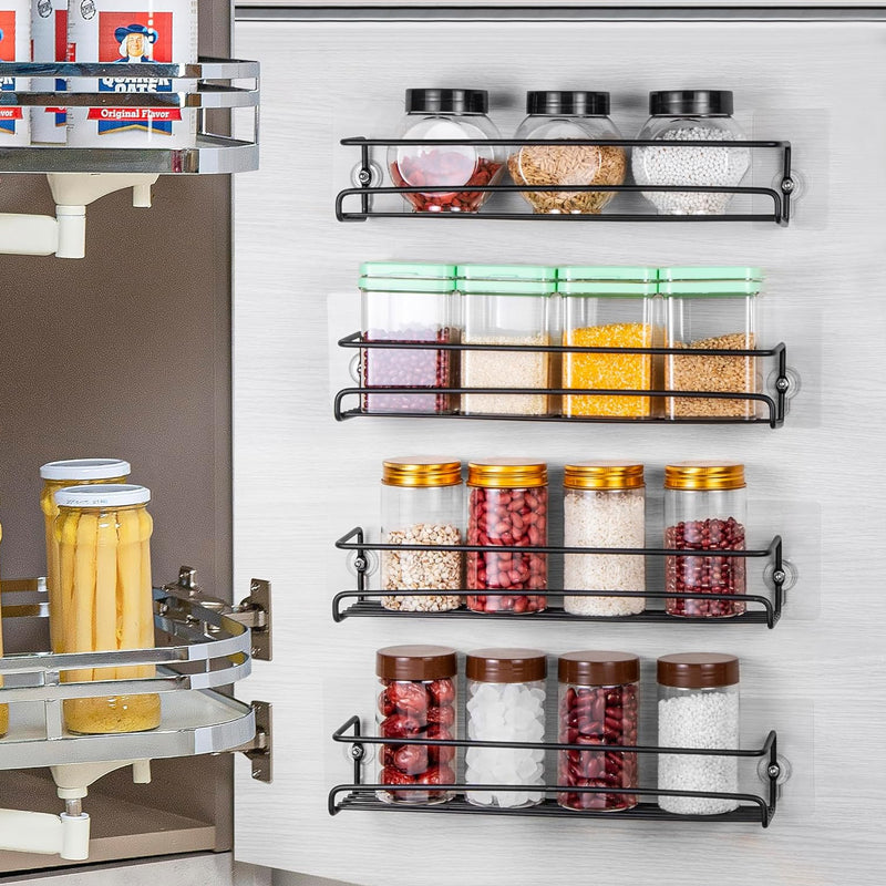 Carbon Steel Wall-Mounted Kitchen Spice Rack