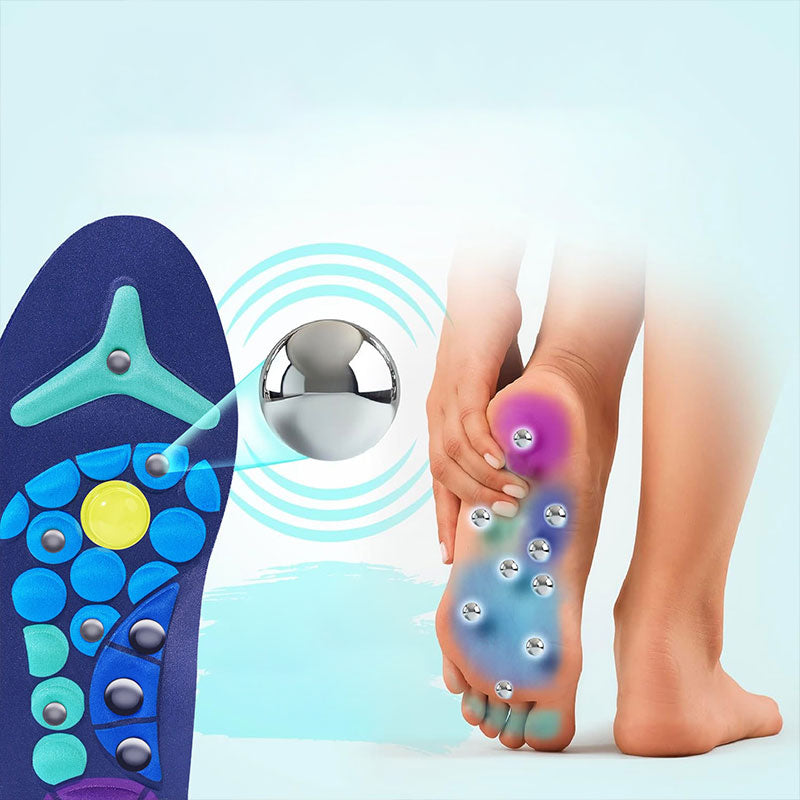Cuttable magnetic insoles