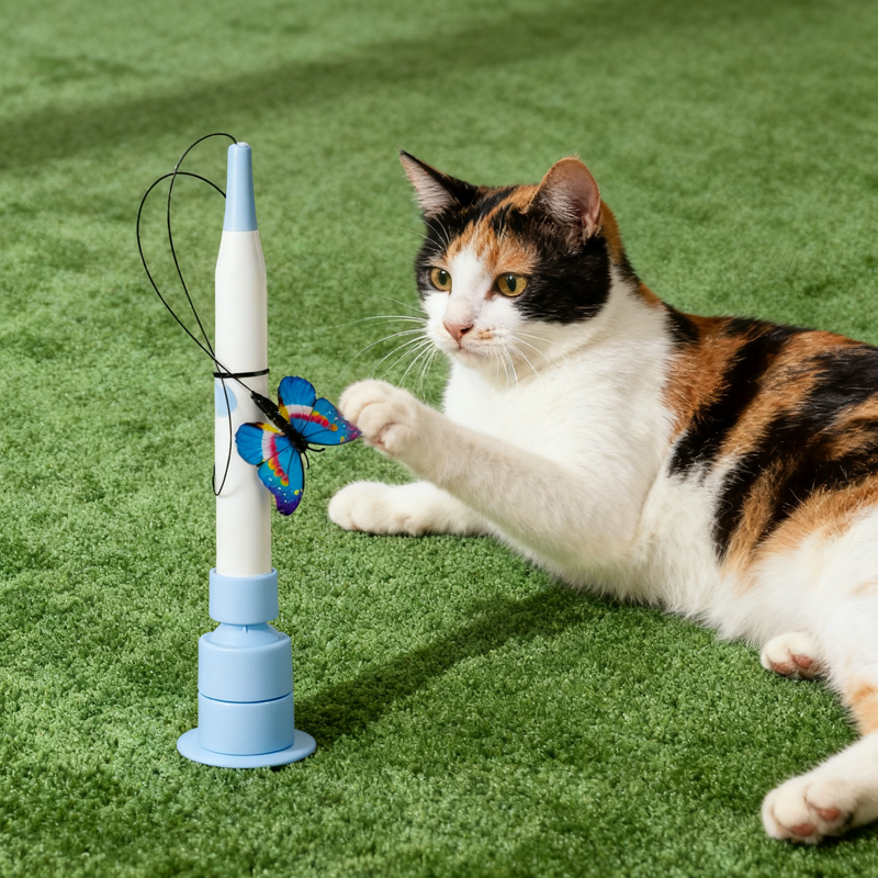 Automatic Suction Cup Electric Cat Teaser