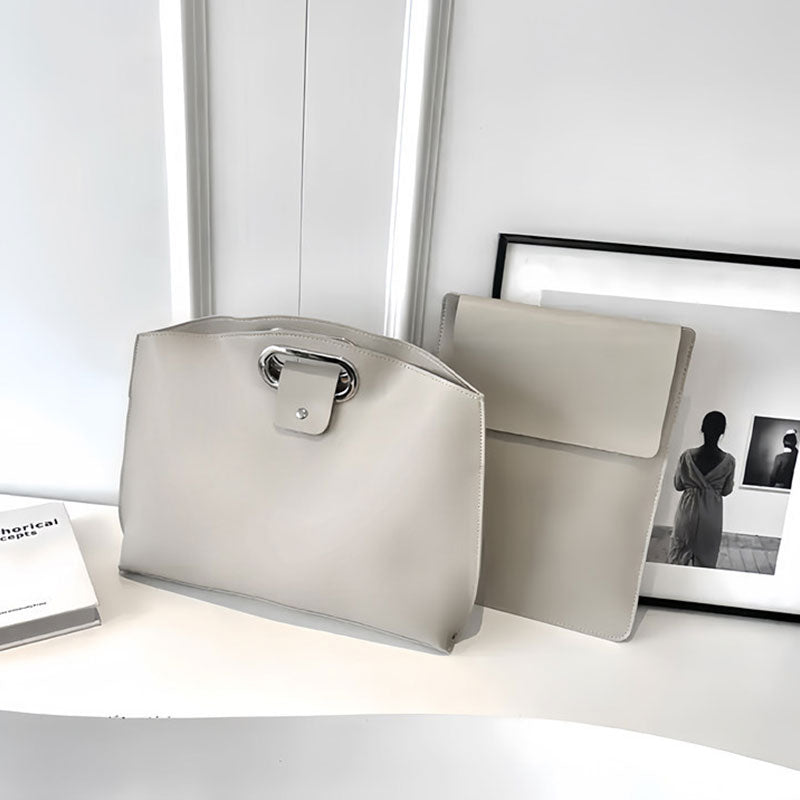 Shockproof Drop-Resistant Leather Computer Carry Bag