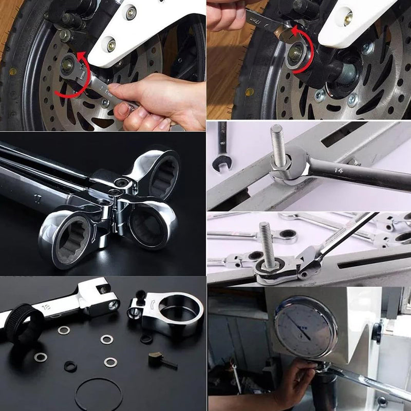 Adjustable Ratchet Wrench Set